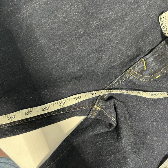 Flint and Tinder Jeans Mens 32x32 Blue Straight Fit Denim Stretch Classic Casual - Picture 9 of 9